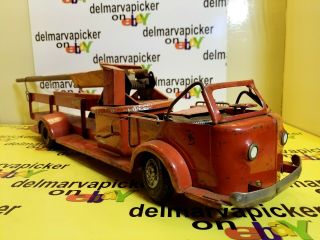 Vintage Doepke Model Toys Rossmoyne Fire Truck