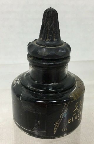 Antique Bottle of Carter ' s Electro Polarized Black India Ink Advertising Display 4
