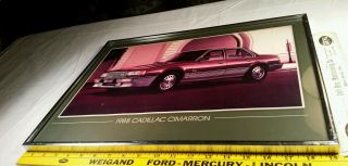 Vintage 1988 Dealership Dealer Cadillac Cimarron Store Display Wall Picture