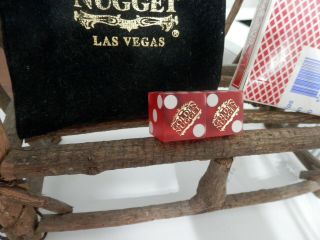 L@@K GOLDEN NUGGET Bag With Deck of Cards and Set of Dice from Golden Nugget 4