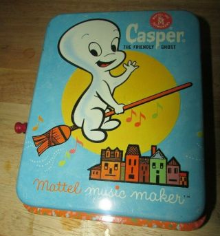 Mattel Casper The Friendly Ghost Music Maker Tin Toy