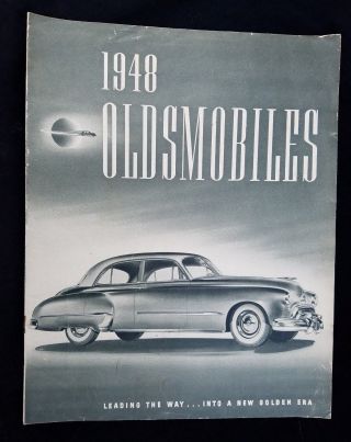 1948 Advertising Promotional Brochure Oldsmobiles General Motors Automobile Cars