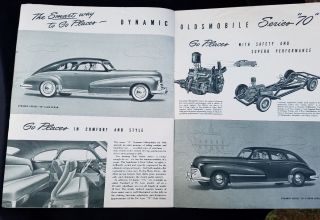 1948 Advertising Promotional Brochure Oldsmobiles General Motors Automobile Cars 4