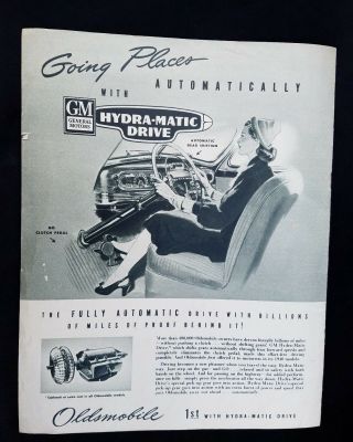 1948 Advertising Promotional Brochure Oldsmobiles General Motors Automobile Cars 5