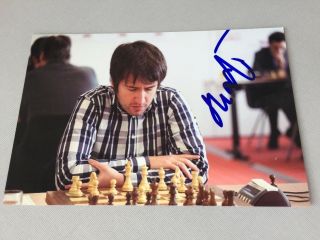 Timor Radjabov Chess Grandmaster In - Person Signed Photo 4 X 6 Autograph
