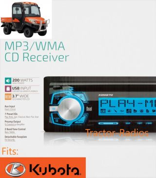 Kubota Direct Connect Cd Player Stereo Radio Am/fm/usb Rtv Rtx 1100 Wiring Plug