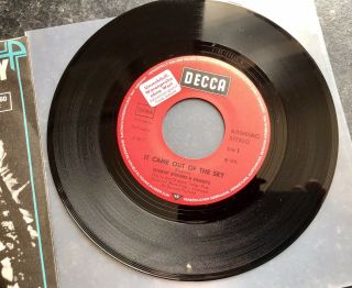 Shakin’ Stevens And The Sunsets 7” 1974 “IT CAME OUT.  ” Red Decca TRADE SAMPLE 2