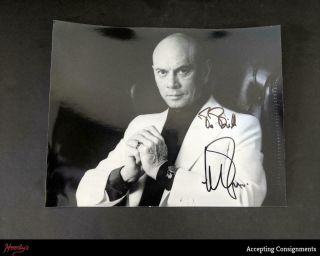 Yul Brynner Autograph Signed Black & White 8x10 Photograph Photo Auto Jsa