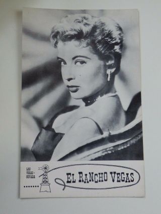 Vintage EL RANCHO VEGAS Casino Hotel Las Vegas POSTCARD,  Stationery,  & COASTER 2