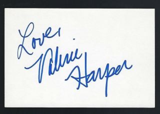 Valerie Harper Signed Autograph 4 " X6 " Card Mary Tyler Moore Show