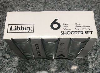 Libbey Shooter Set Of 6 - 1.  4 Ounce Shot Glasses 5