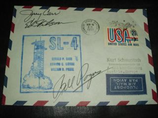 Skylab 4 Cover Orig.  Signed Carr,  Gibson,  Pogue,  Space