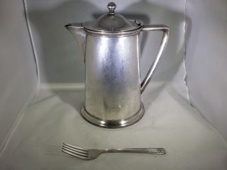 Rare Antique Sheraton Hotel Silver Plate Soldered Reed & Barton Pitcher Fork