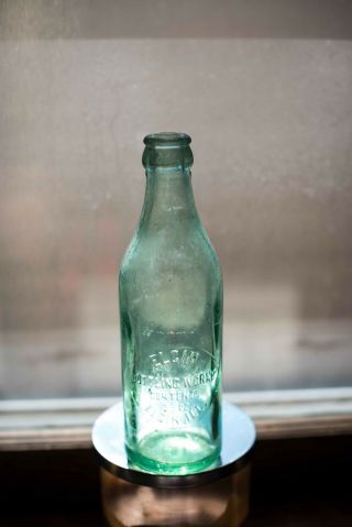 Crown Top Soda Bottle Elgin Il Illinois Ills