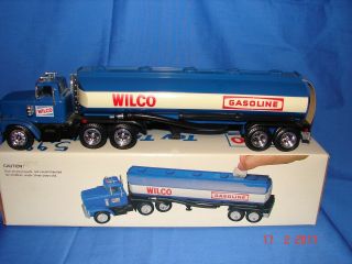 Rare 1985 Blue Wilco Toy Truck Bank - Hess