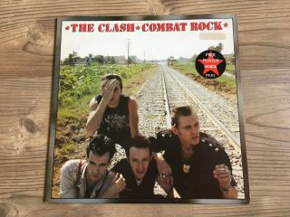 The Clash Combat Rock 1st Pressing Fmln 2 Includes Poster Nm/nm