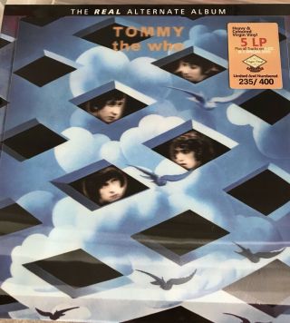 The Who - Tommy 5 Lp Box Set The Real Alternate Album.  Cd & Dvd Coloured Vinyl