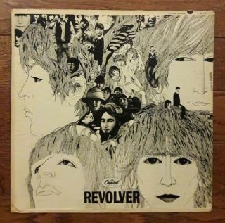 The Beatles Revolver Lp 1st Us Capitol Records Mono T - 2576 Orig 1966 Vg,  Vinyl