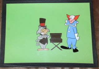 Bozo The Clown World Famous Rare Production Cel Painted Watercolor Background 67