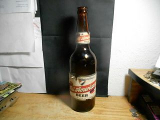 Vtg.  All American Beer Bottle Columbus Nebraska Irtp Internal Revenue Tax Paid