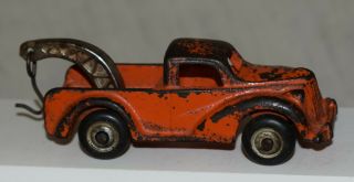 Vintage Arcade Cast Iron Tow Truck / Wrecker - Orange