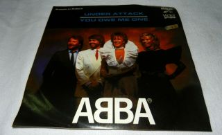 Abba - Bajo Ataque / Me Debes Una Promo Mexican Single 7 " 1983