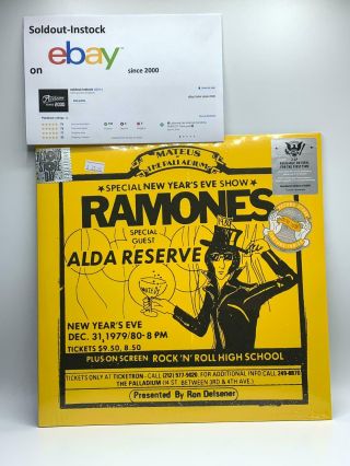 Ramones Live At The Palladium Rsd Record Store Day 2019 Vinyl Limited Edition