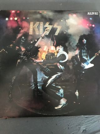 Kiss Alive Lp 501 Bar Code Sticker Polygram Vinyl Record