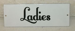 Vintage Style Ladies Restroom Signs Porcelain Gas Station Garage Man Cave