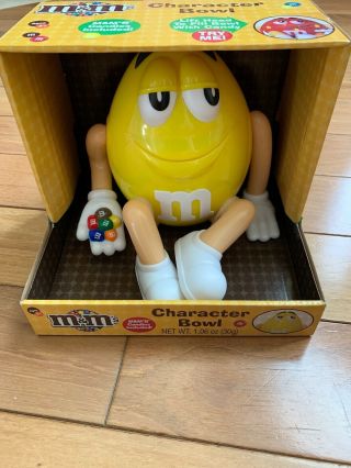 M&m’s Character Bowl Yellow Candy Dish / Bowl