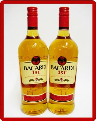 Bacardi 151 Rum Bottles Refrigerator / Tool Box Magnet