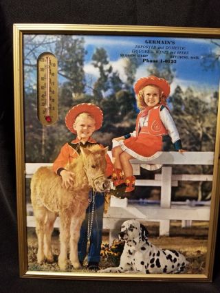 Vintage Advertising Picture Thermometer Germain 