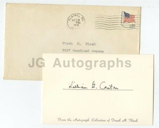 Lillian Gordy Carter - Mother Of President Jimmy Carter - Authentic Autograph