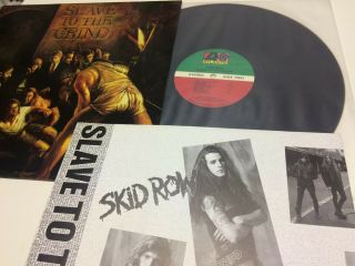 Vinyl Skid Row Slave To The Grind LP Record (Disk NM) 1991 3