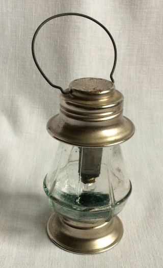 Bond Pla - Mate Battery Lighted Miniature Childs Railroad Lantern Candy Container