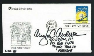 Clayton Anderson Signed Cover Nasa Shuttle Astronaut Space Exploration