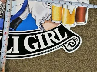 Vintage ST.  PAULI GIRL Beer Sign 27 