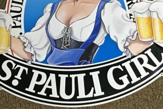 Vintage ST.  PAULI GIRL Beer Sign 27 