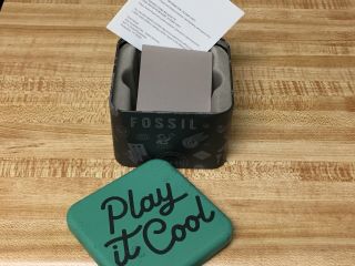 Fossil Watch Tin Box “Empty” Around The World Theme 