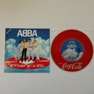 Abba - Slipping Through My Fingers - Japan 7 " Vinyl - Coca Cola Picture Disc
