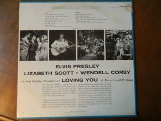 ELVIS PRESLEY LP LOVING YOU 1976 REISSUE RCA VICTOR LSP - 1515 (e) 2
