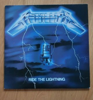 Metallica Ride The Lightning Vinyl Lp Mfn27 1984 Complete And In