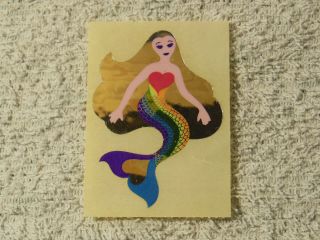 Sticker Vintage Sandylion Sandy Lion Foil Mermaid