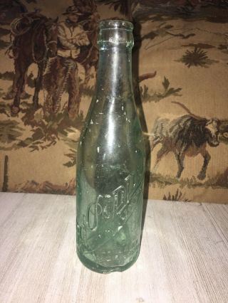 1920 - 25 Dr Pepper King Of Beverages Artesian Bottle