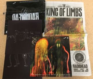 Radiohead - The King Of Limbs 10 " 2lp Limited Edition Clear Vinyl,  Newspaper