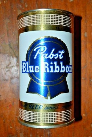 Pabst Blue Ribbon Flat Top Beer Can Minty No Lid