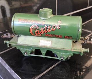 Wakefield Castrol Vintage Hornby Model Tin Train Carriage By Meccano