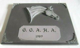Jo Stafford Design Arabian Horse Head Award Plaque,  Trophy - - Repurpose