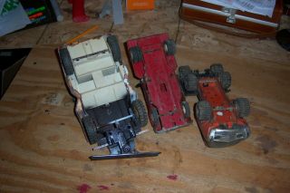 Vintage Tonka Jeep Wrecker/Plow,  Cement Mixer, 5