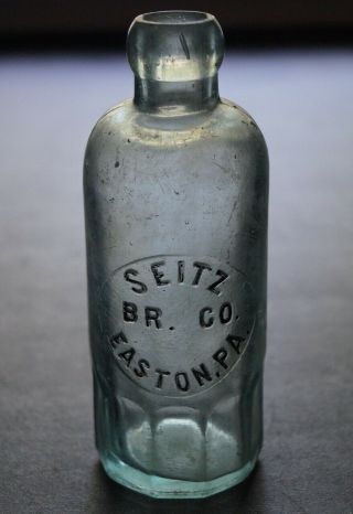 Antique Mug Base (hutch) Soda Bottle - Seitz Br.  Co.  Easton,  Pa.